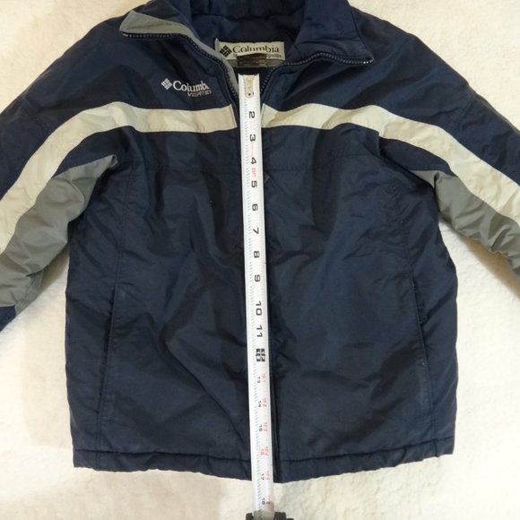 COLUMBIA VERTEX YOUTH SIZE 8 JACKET BLUE AND TWO TONE GREY - Picture 4 of 5